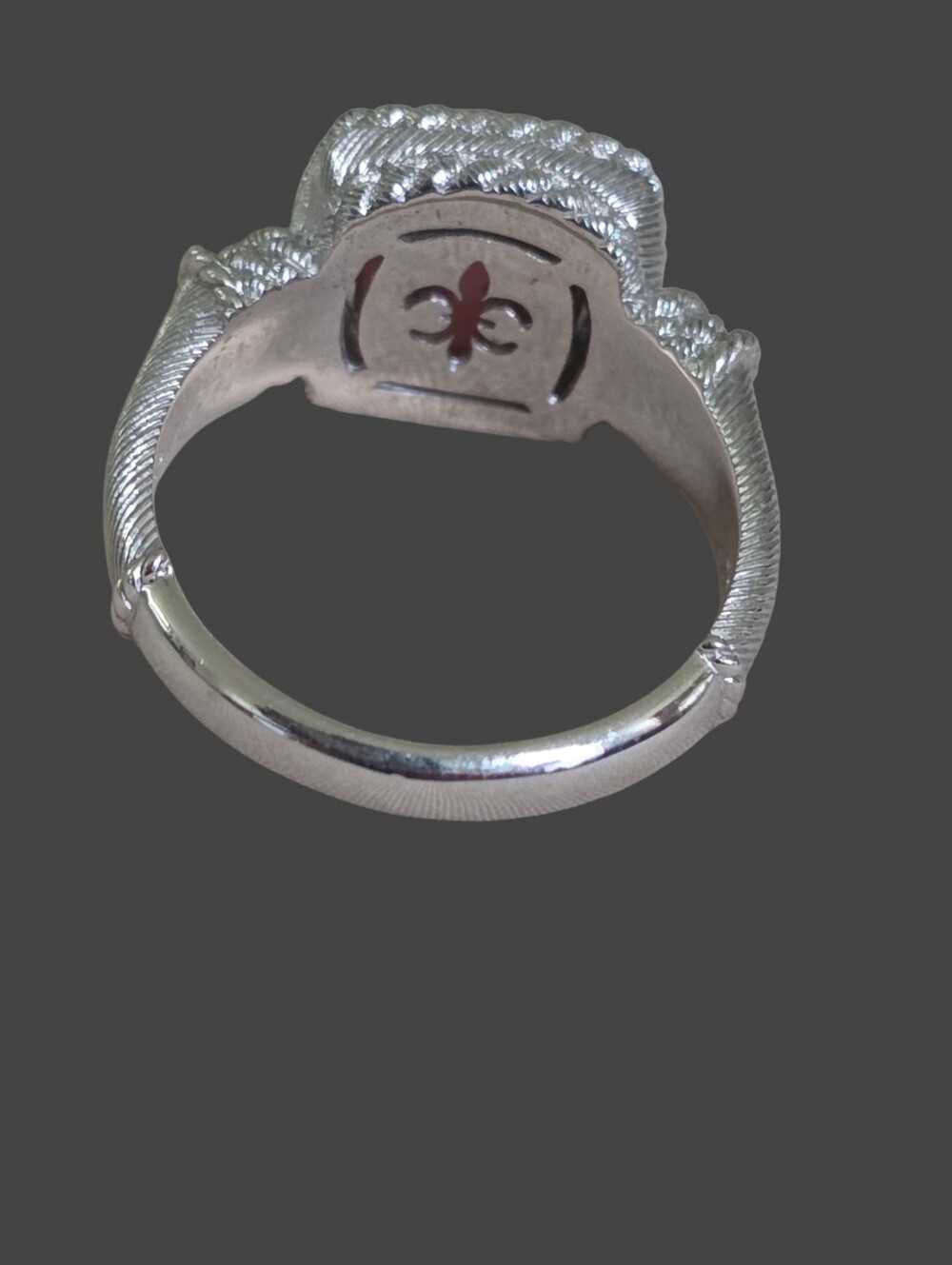 Judith Ripka 925 Sterling Silver Pink Opal Cocktail Ring. Woman's Size 11.5 - Picture 6 of 7